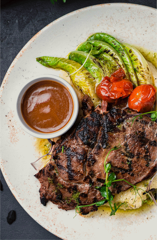 BBQ BEEF RIBEYE STEAKS WITH OUTBACK BBQ SAUCE
