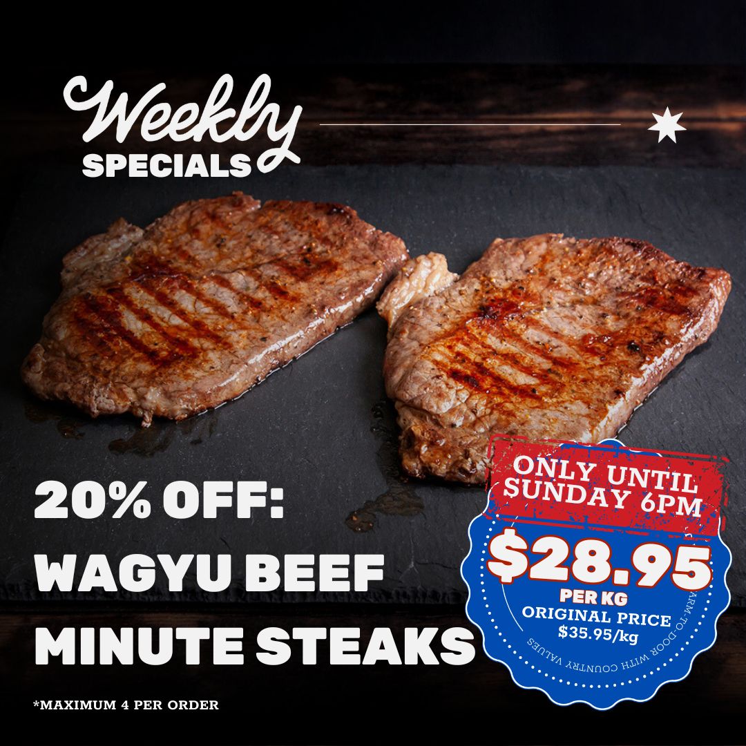 20% OFF: Wagyu Minute Steaks