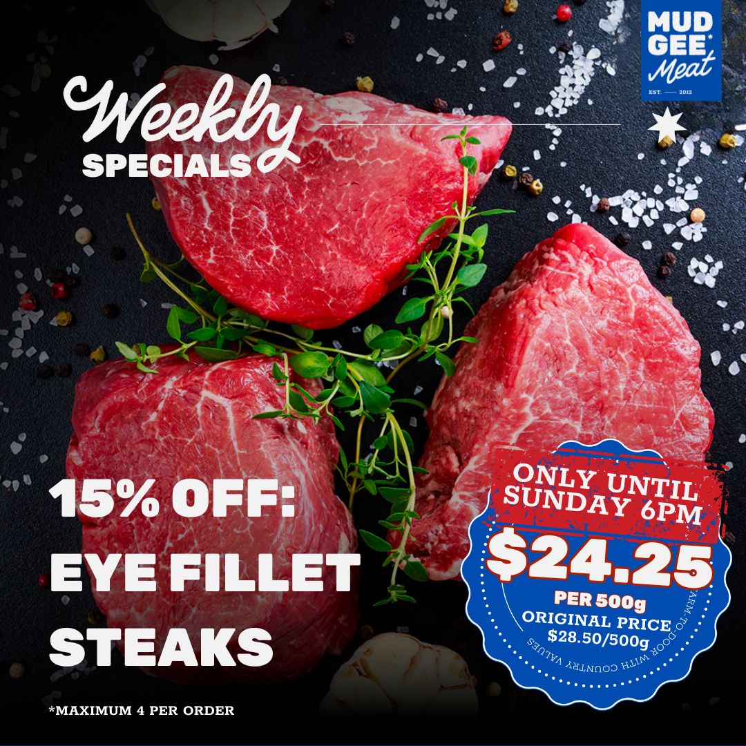 15% OFF: Eye Fillet Steaks