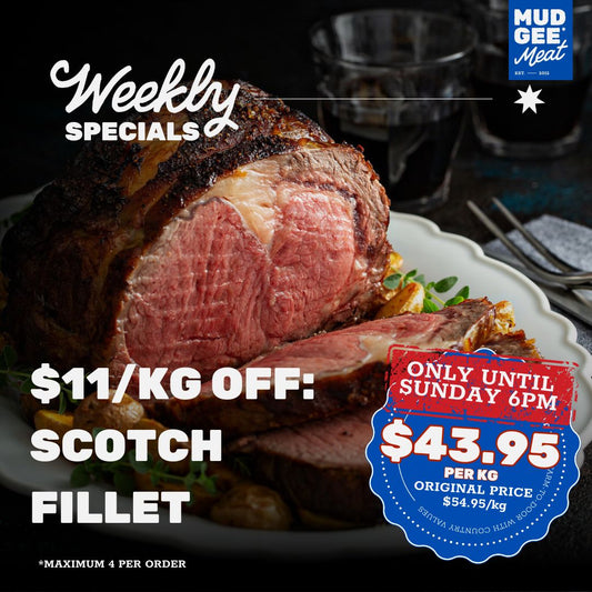 $11/kg OFF: Scotch Fillet