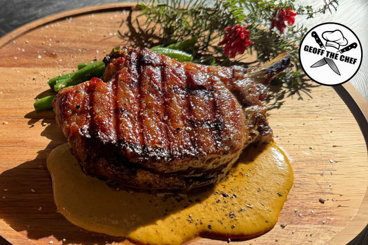 Pork Chops with Kimchi Butter