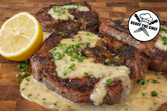 BBQ Pork Steaks w/ Sage Supreme Sauce