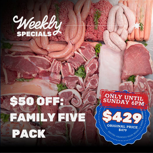 $50 off SPECIAL: Family FIVE Variety Pack