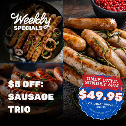 $5 OFF: Sausage Trio (GF)