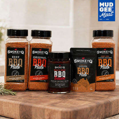 The Pitmaster Rubs & Sauce Pack | Smokey Q x Mudgee Meat