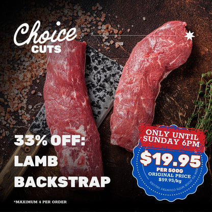 33% OFF - Lamb Backstrap