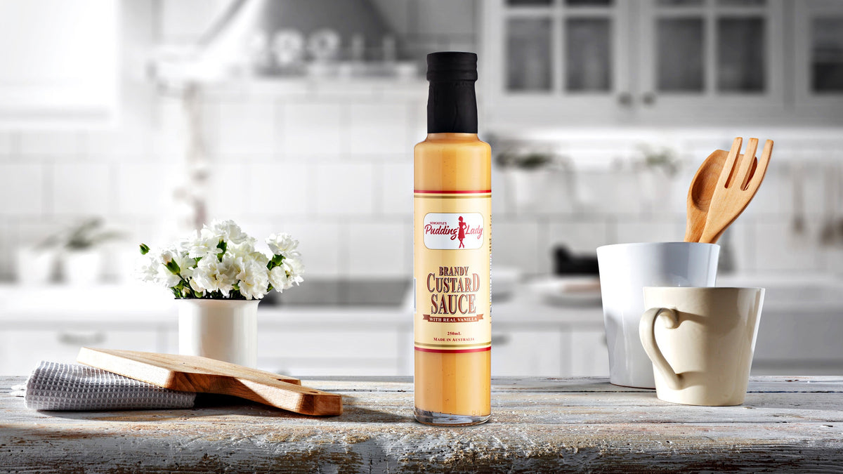 Pudding Lady Brandy Custard Sauce bottle