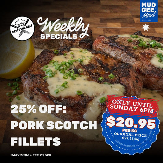 25% OFF: Pork Scotch Fillet