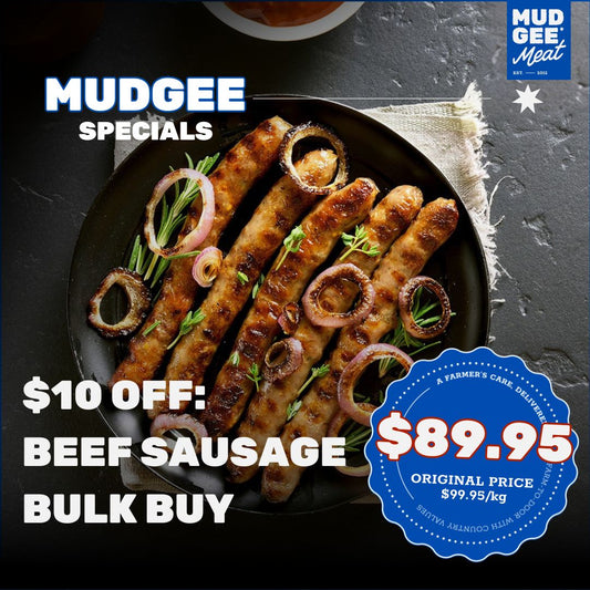 $10 OFF: THIN Beef Sausage Bulk Buy (GF)