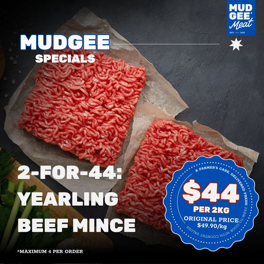2kg for $44 SPECIAL: Premium Beef Mince