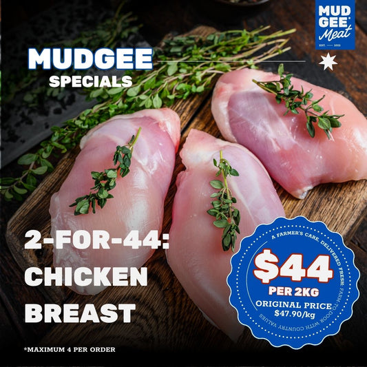 2kg for $44 SPECIAL: Chicken Breast