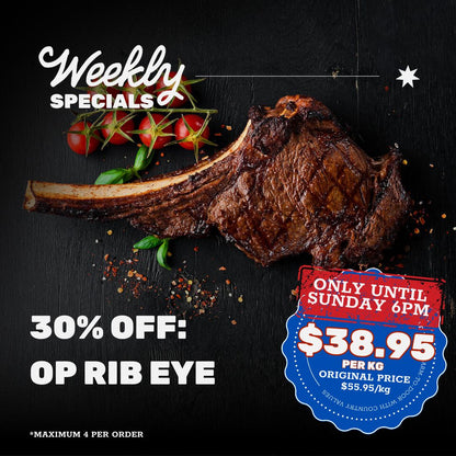 30% off SPECIAL: OP Rib Eye