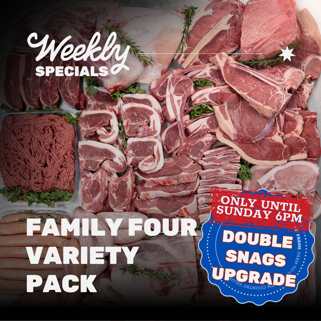 Family FOUR Variety Pack - Double SNAGS offer