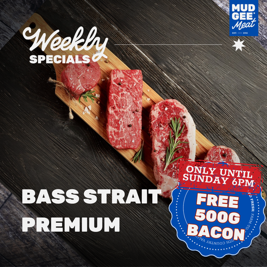 Bass Strait Beef Premium Pack + FREE 500g BACON