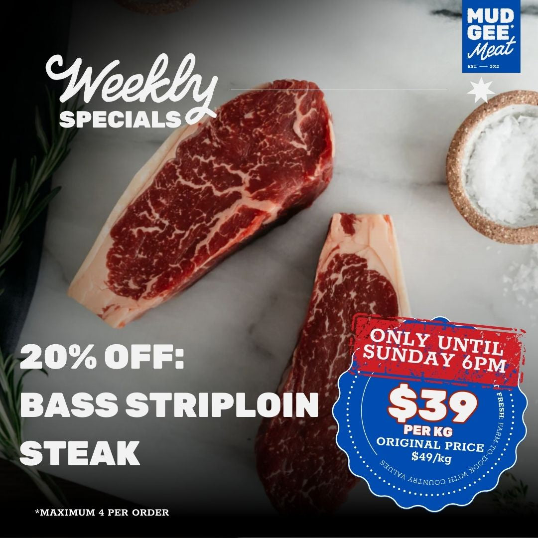 20% OFF: Bass Strait Striploin Steak