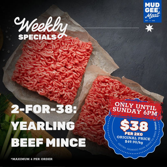 2kg for $38 SPECIAL: Premium Beef Mince