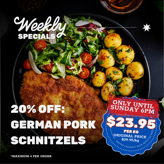 20% OFF: German Pork Schnitzels