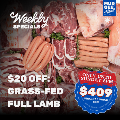 $20 OFF: Grass Fed Full Lamb