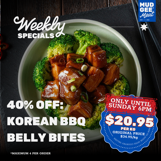 40% OFF: Korean BBQ Pork Belly Bites