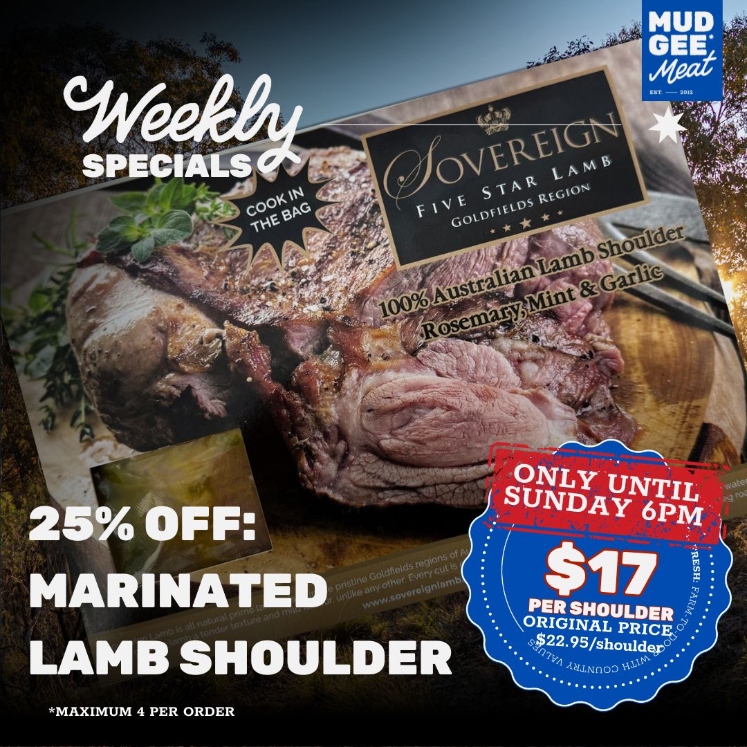 25% OFF: Sovereign Marinated Lamb Shoulder