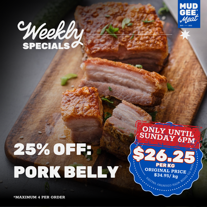 25% OFF: Pork Belly