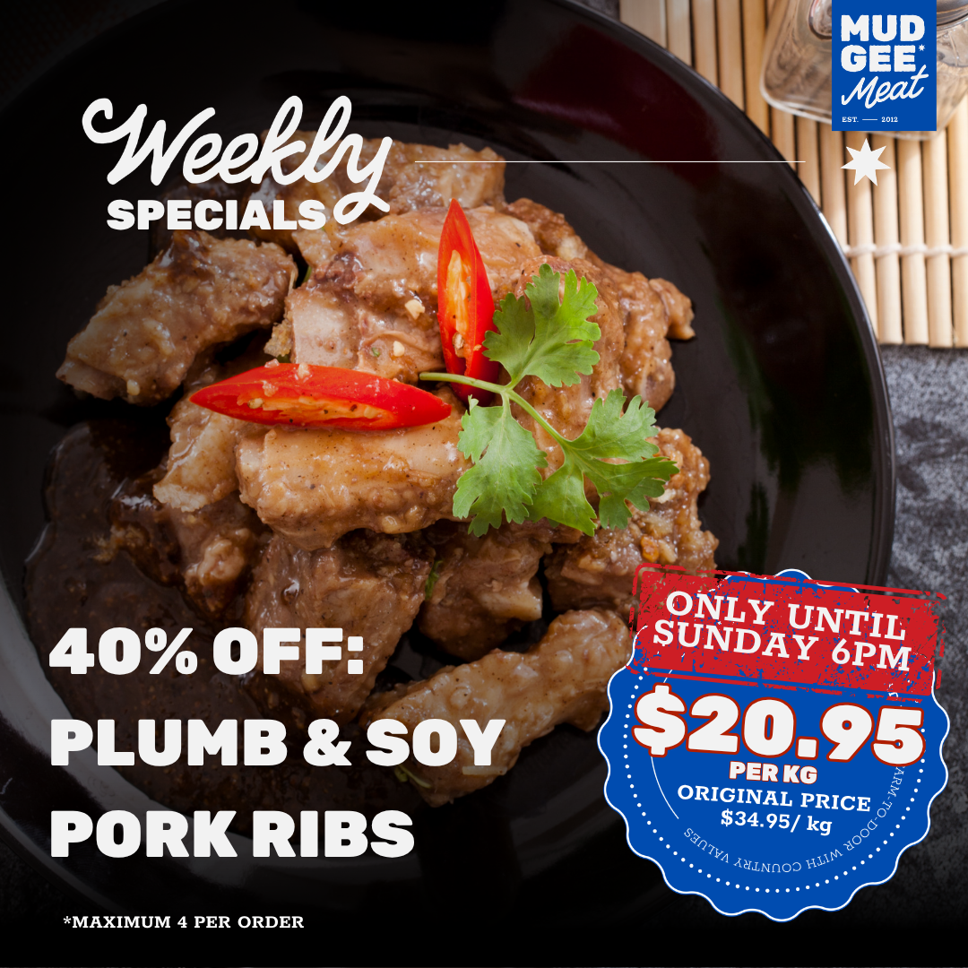 40% OFF: Plum & Soy Pork Spare Ribs
