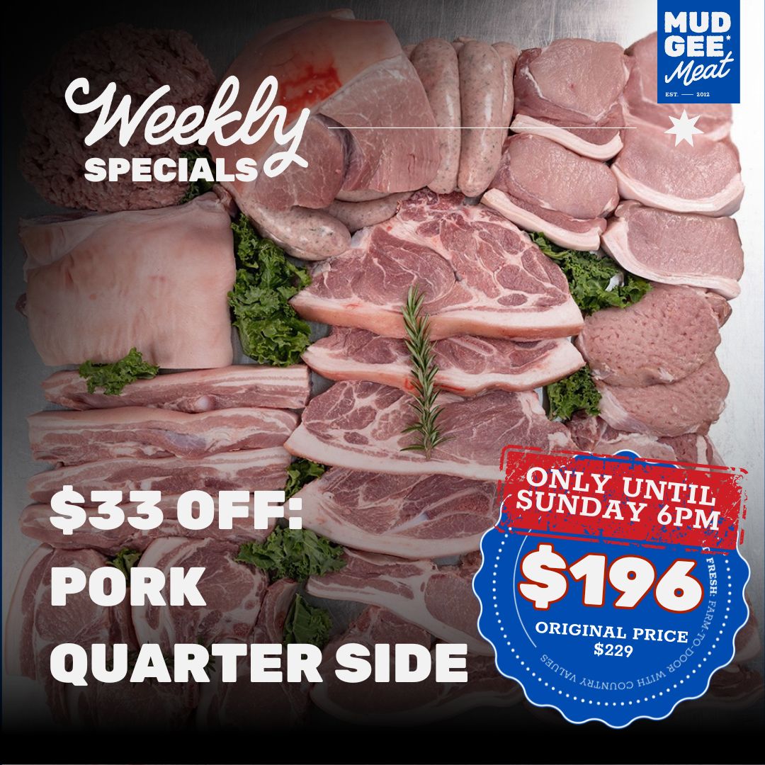 $33 OFF: Paddock Raised Pork: Quarter Pack