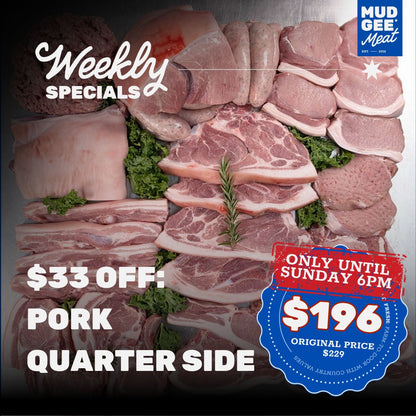 $33 OFF: Paddock Raised Pork: Quarter Pack