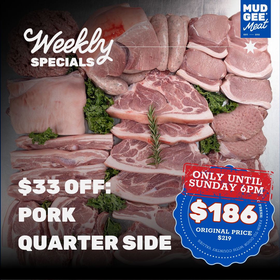 $33 OFF: Paddock Raised Pork: Quarter Pack