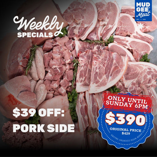 $39 OFF: Paddock Raised Pork Side