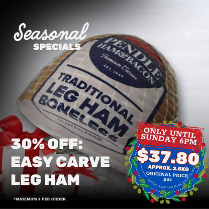 30% OFF: Easy-Carve Leg Ham