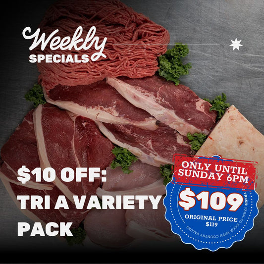 $10 off: Tri Pack A