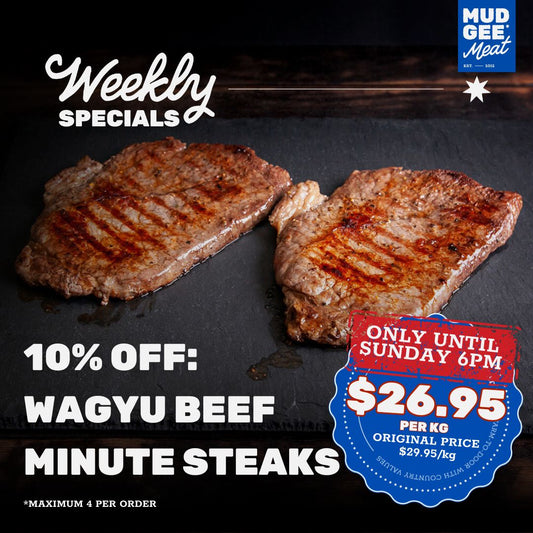 10% OFF: Wagyu Minute Steaks