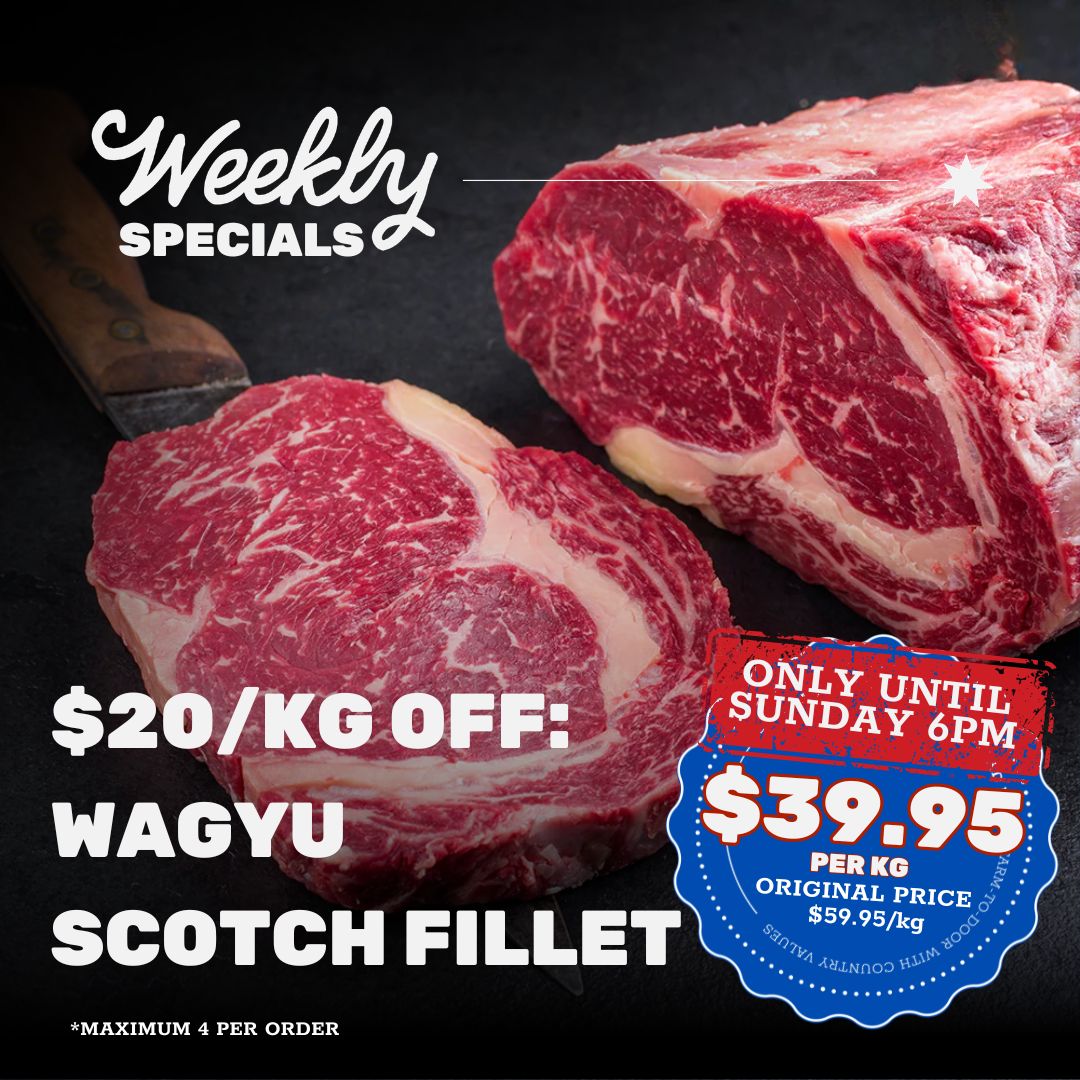 $20/kg off SPECIAL: Wagyu Scotch Fillet