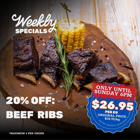 20% OFF: Beef Short Ribs