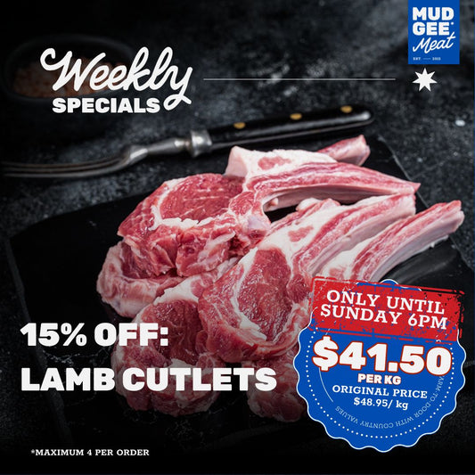 15% OFF:  Lamb Cutlets