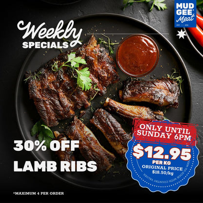 30% OFF: Mudgee Lamb Ribs