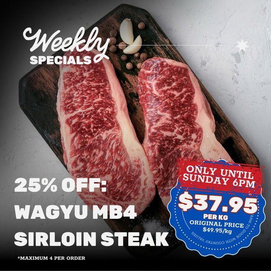 25% OFF: Wagyu Sirloin - UPGRADED MB4