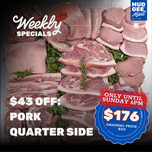 $43 OFF: Paddock Raised Pork: Quarter Pack