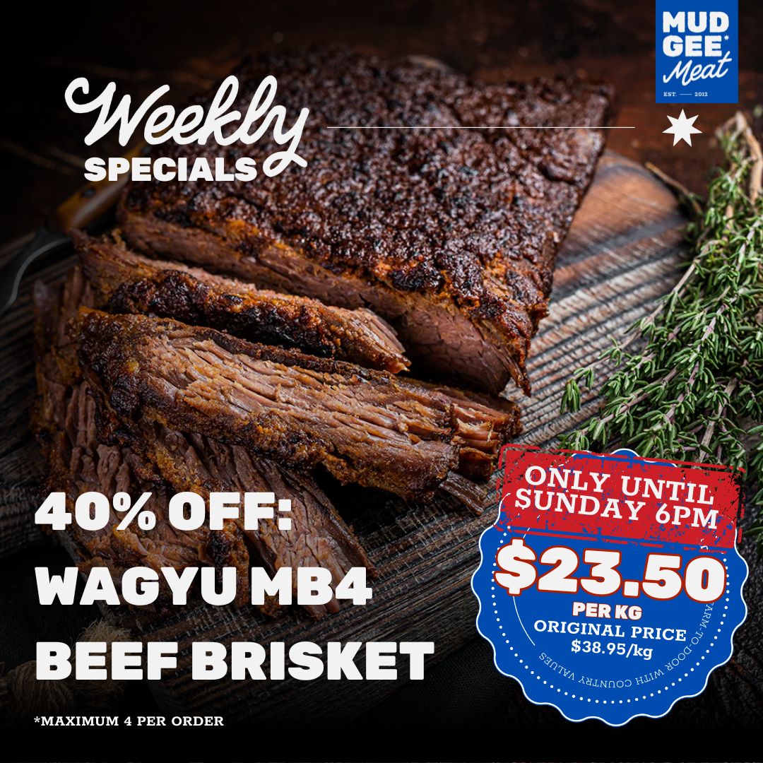 40% OFF: Wagyu MB4 Beef Brisket