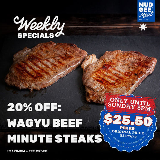 20% OFF: Wagyu Minute Steaks