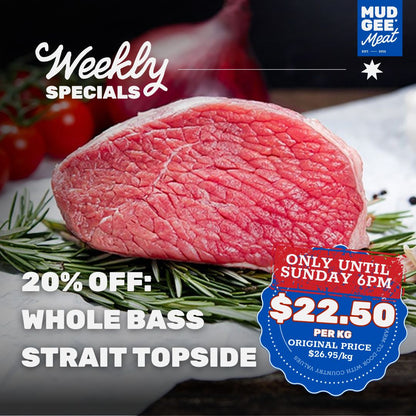 20% OFF SPECIAL: Whole Bass Strait Topside