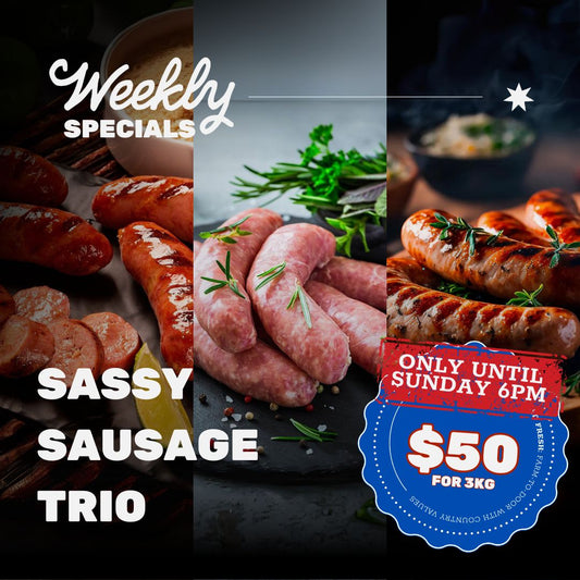 SAUSAGE SPECIAL: Sassy Sausage Trio