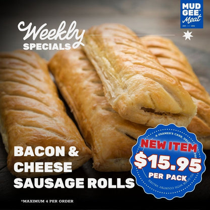 SPECIAL: Bacon & Cheese Sausage Rolls