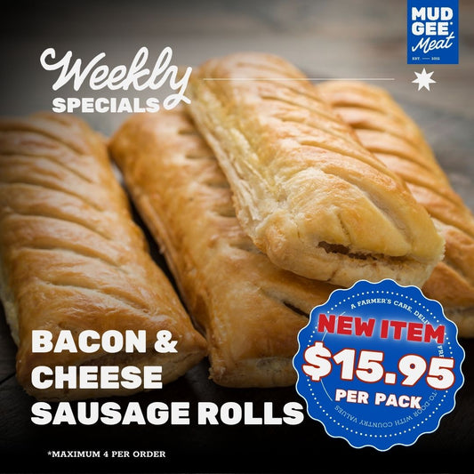 SPECIAL: Bacon & Cheese Sausage Rolls